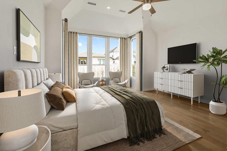 Furnished interior view inside a new home in Santa Rita Ranch, Liberty Hill (Image 11). Furnished interior view inside a new home in Santa Rita Ranch, Liberty Hill (Image 11).