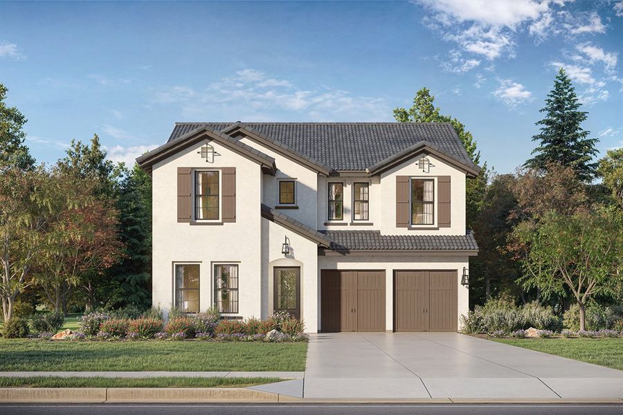 Representative exterior photo of a completed home built from the Ryder by Landon Homes in Fields - Brookside North, Frisco, TX (Image 15). Representative exterior photo of a completed home built from the Ryder by Landon Homes in Fields - Brookside North, Frisco, TX (Image 15).
