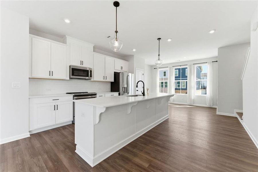 Furnished interior view inside a new home in , Acworth (Image 3). Furnished interior view inside a new home in , Acworth (Image 3).