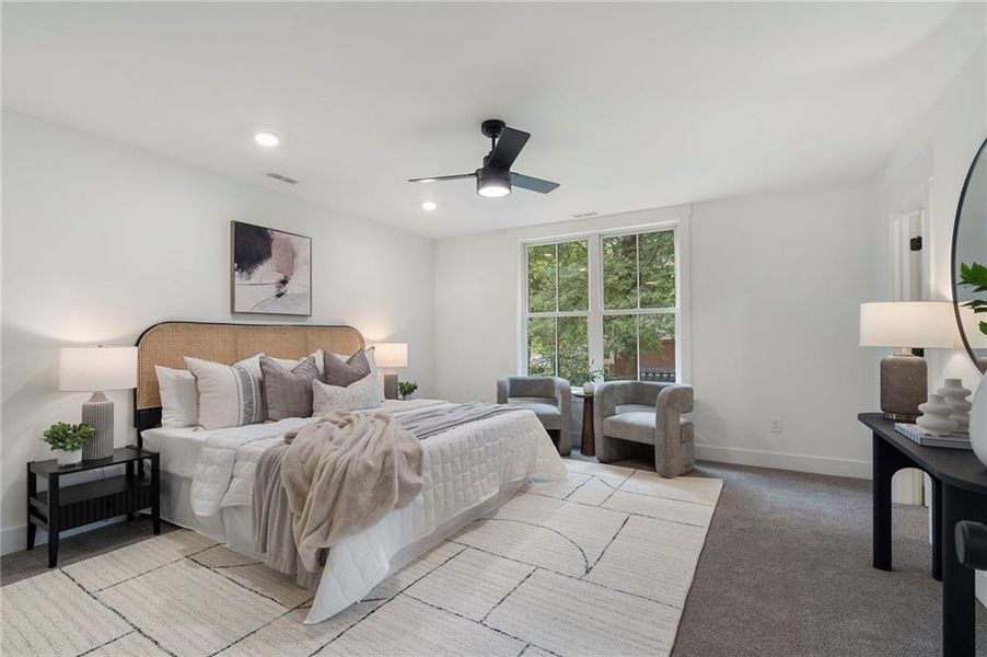 Furnished interior view inside a new home in , Atlanta (Image 31).