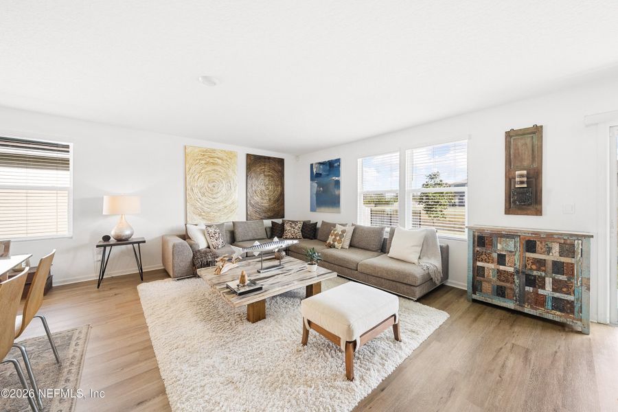 Furnished interior view inside a new home in Copes Landing, Jacksonville (Image 10). Furnished interior view inside a new home in Copes Landing, Jacksonville (Image 10).