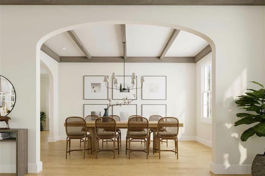 Furnished interior view inside a new home in , Marietta (Image 10).