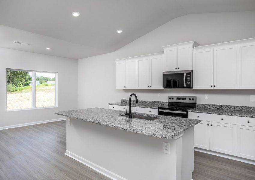 Each home has stainless steel appliances.