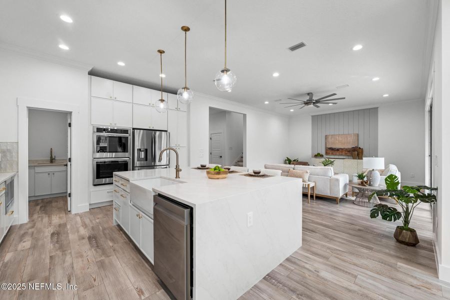 Furnished interior view inside a new home in , Jacksonville Beach (Image 41). Furnished interior view inside a new home in , Jacksonville Beach (Image 41).