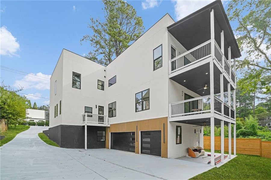 Front exterior of a new home in , Atlanta, GA, highlighting curb appeal (Image 32).