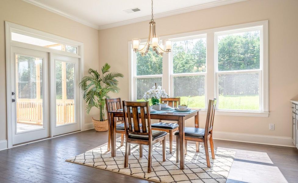 Representative furnished interior of a home built from the Columbia by Greybrook Homes in Shepherds Trace, Clover (Image 16).