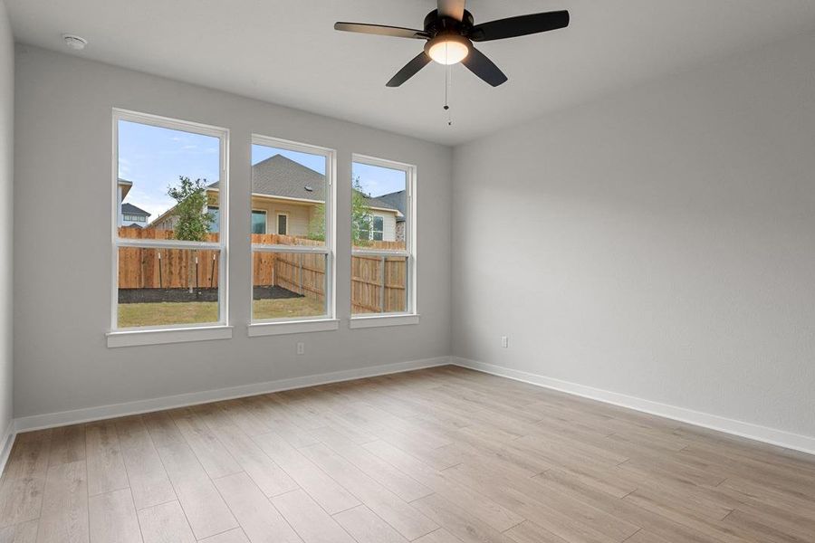 Spacious, unfurnished interior of a new home in Heritage, Dripping Springs (Image 25). Spacious, unfurnished interior of a new home in Heritage, Dripping Springs (Image 25).