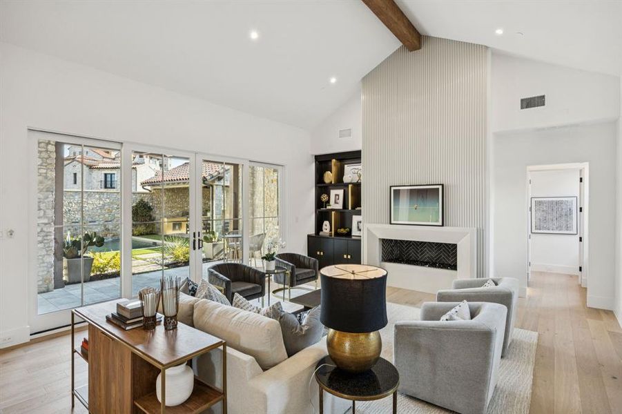 Furnished interior view inside a new home in , Westlake (Image 7). Furnished interior view inside a new home in , Westlake (Image 7).