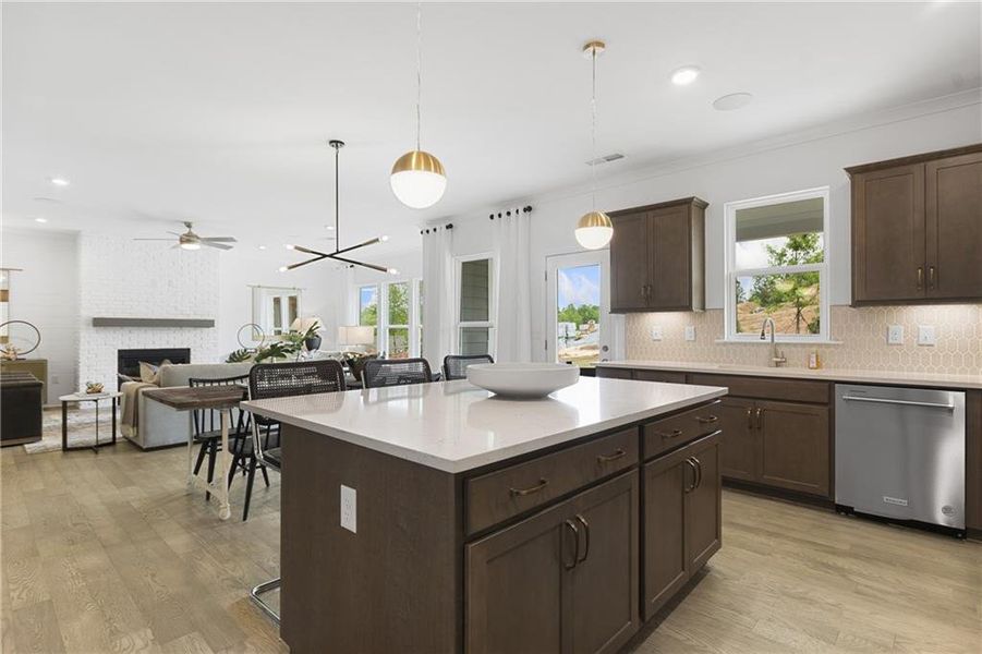 Furnished interior view inside a new home in Sierra Creek, Hoschton (Image 38).