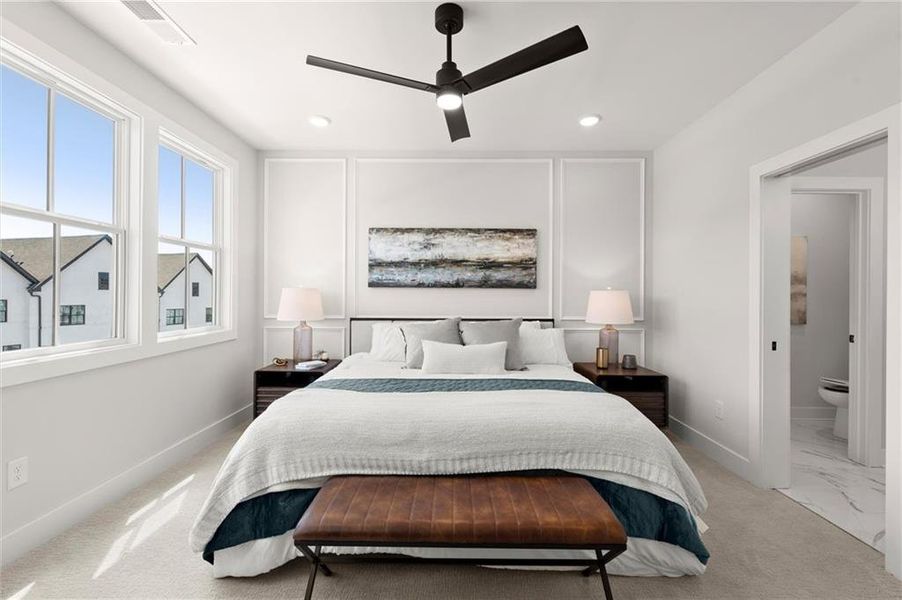 Furnished interior view inside a new home in The Gathering – Alpharetta, Alpharetta (Image 16).