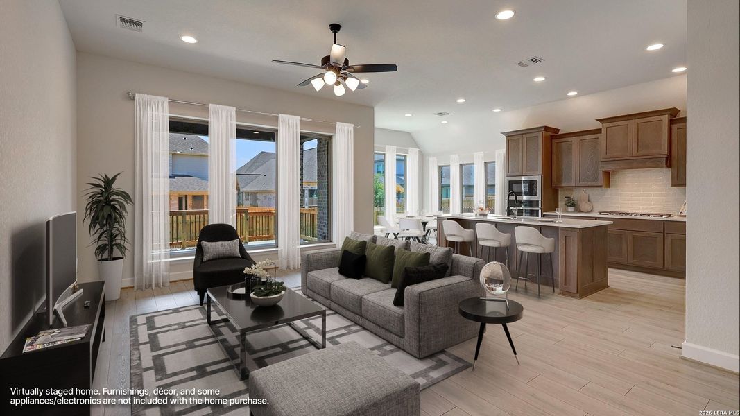 Furnished interior view inside a new home in Arcadia Ridge, San Antonio (Image 6).