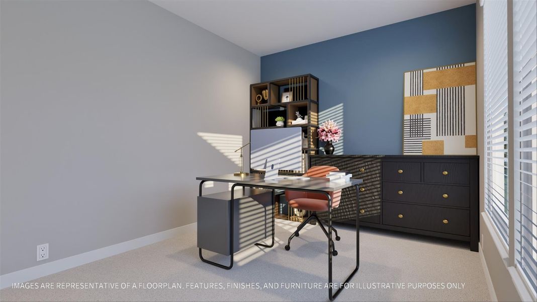 Furnished interior view inside a new home in La Segarra 40', Brookshire (Image 21).