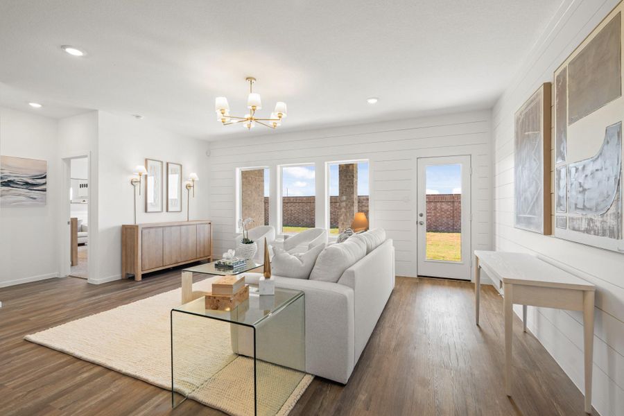 Furnished interior view inside a new home in Newport Pointe, Crosby (Image 11).