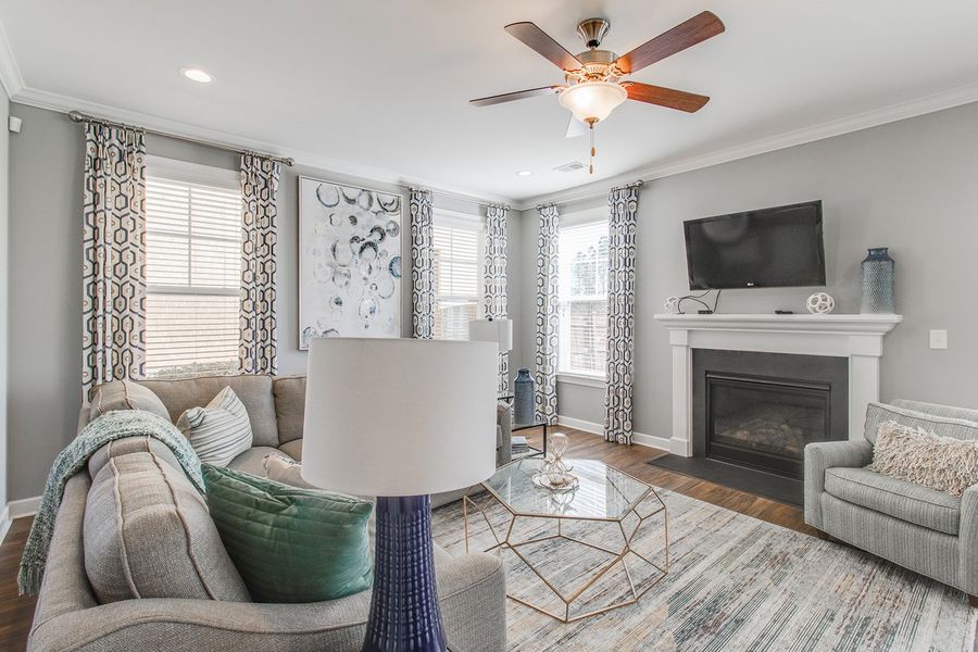 Furnished interior view inside a new home in Bluefield, Lexington (Image 9). Furnished interior view inside a new home in Bluefield, Lexington (Image 9).