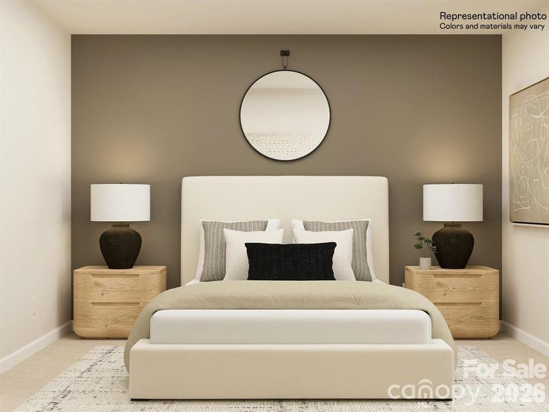 Furnished interior view inside a new home in River Ridge Townes, Charlotte (Image 11). Furnished interior view inside a new home in River Ridge Townes, Charlotte (Image 11).