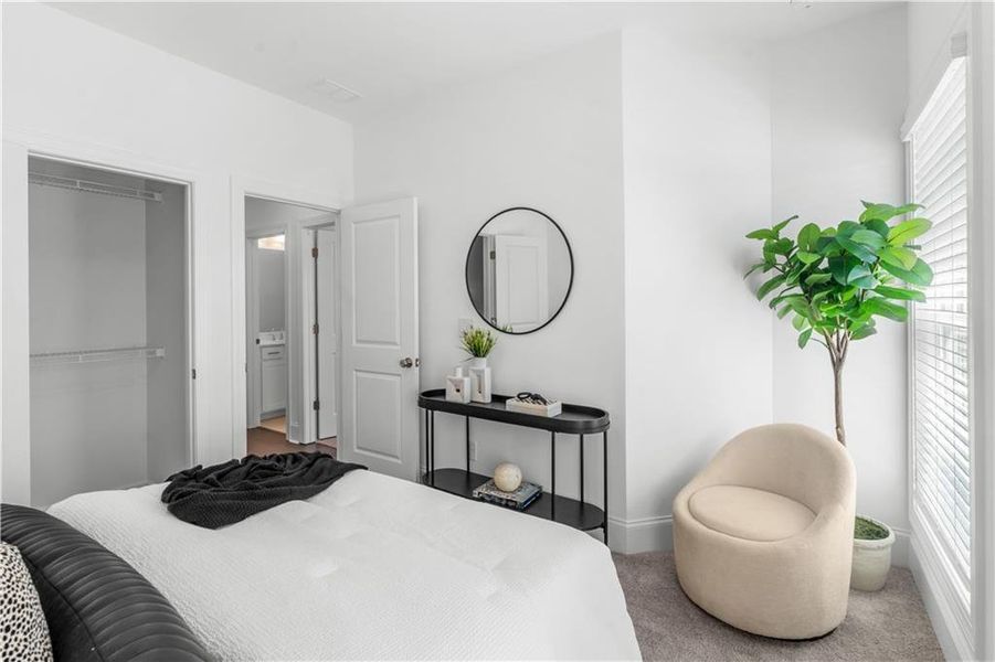 Furnished interior view inside a new home in Waterside Townhomes, Peachtree Corners (Image 18).