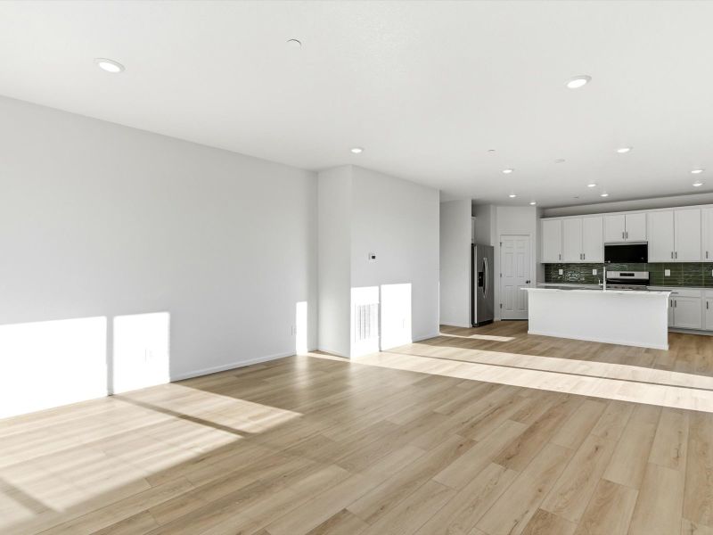 Spacious, unfurnished interior of a new home in Buffalo Highlands: The Flora Collection, Commerce City (Image 13).