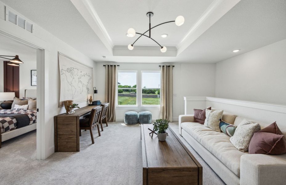 Furnished interior view inside a new home in Rosemary Fields, Godley (Image 10).