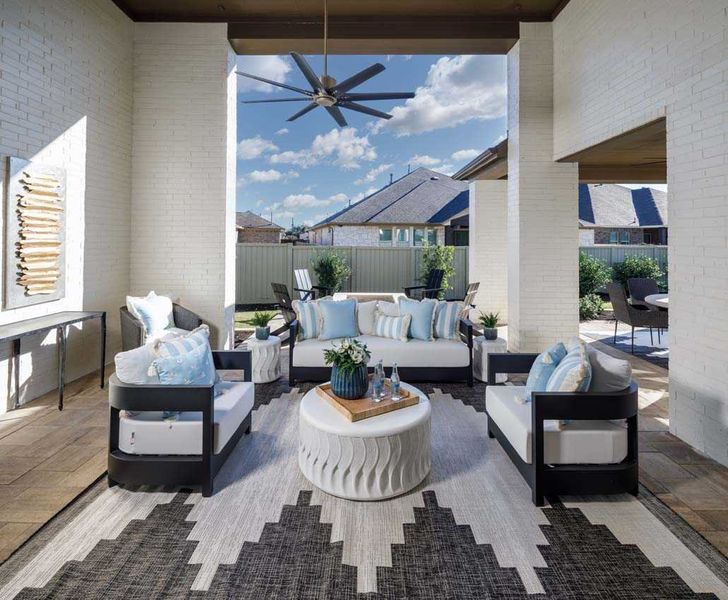 Representative exterior details of a home built from the 222G by Highland Homes in Quail Hollow, Rockwall (Image 29).