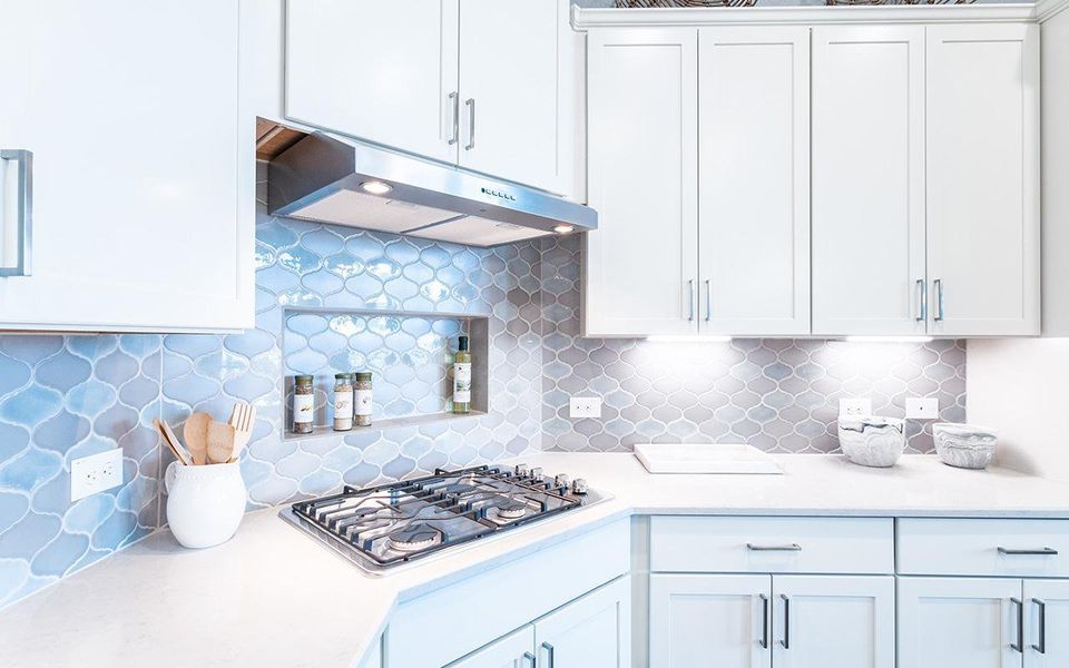 Representative furnished interior of a home built from the Atascadero by CastleRock Communities in Solterra, Mesquite (Image 8).