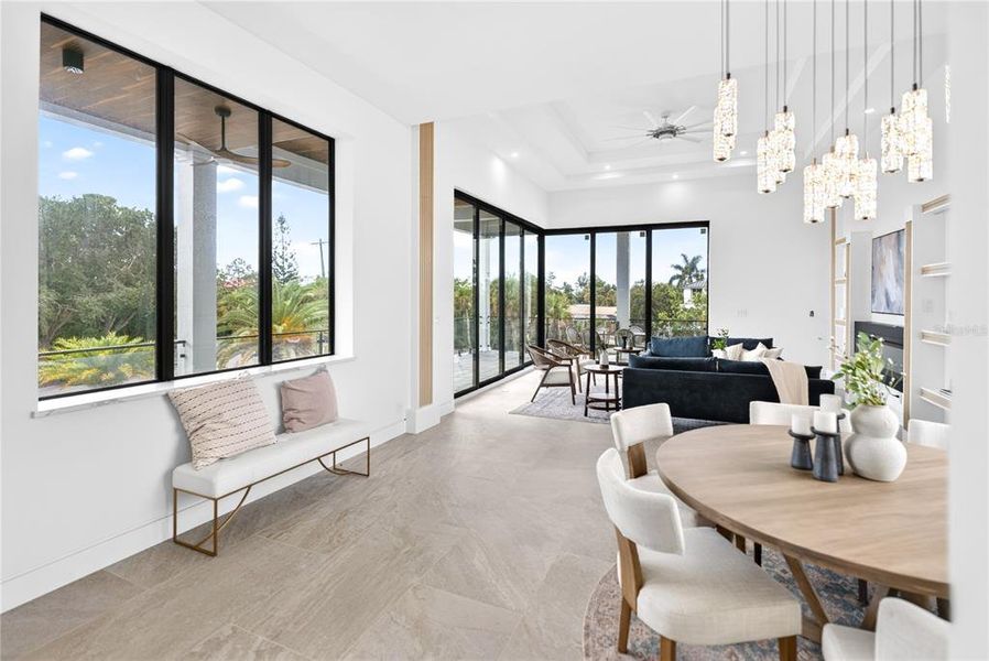 Furnished interior view inside a new home in , Sarasota (Image 17).