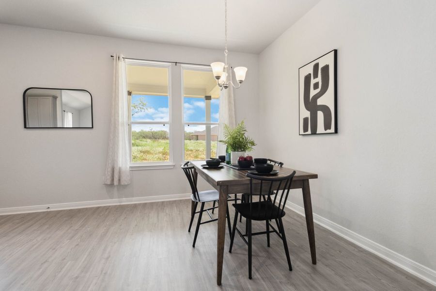 Virtually staged representation of the floor plan. Actual home features, colors, and details may vary.