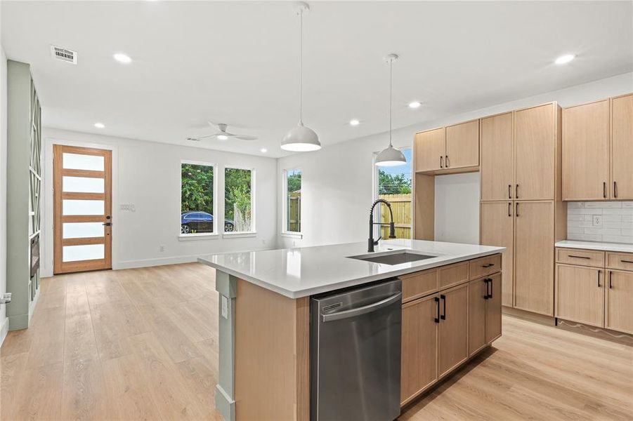 Furnished interior view inside a new home in , Dallas (Image 6).