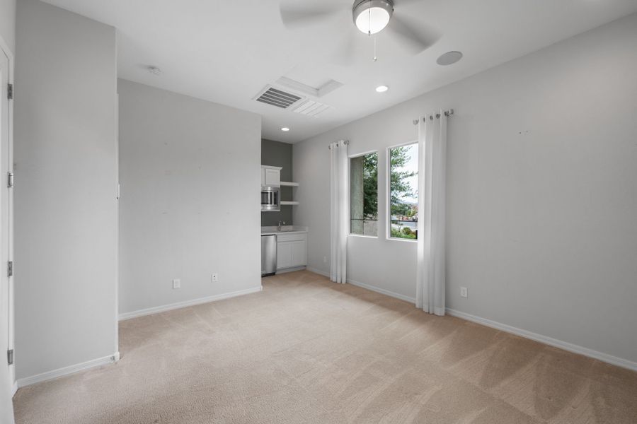 Spacious, unfurnished interior of a new home in Harvest - Enchantment Series, Queen Creek (Image 24).