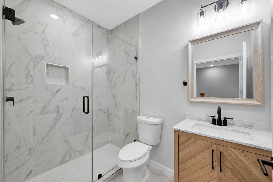 Furnished interior view inside a new home in , Willis (Image 9).