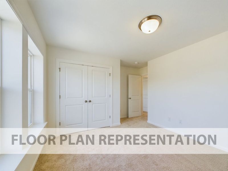 Secondary Bedroom Floorplan Representation Photo | The 2078 Plan