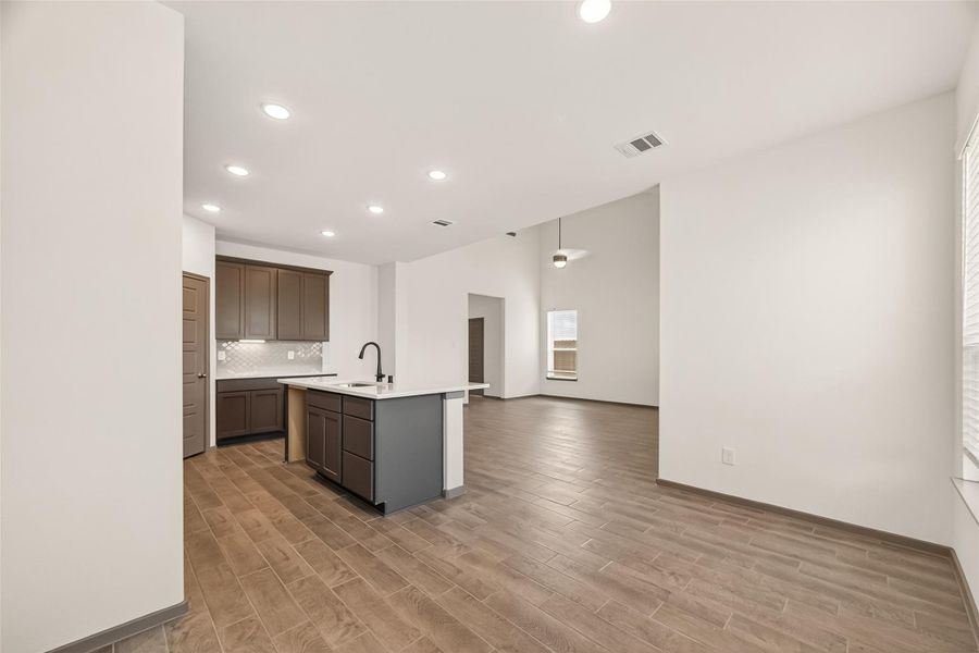 Furnished interior view inside a new home in Rates starting as low as, Iowa Colony (Image 9).