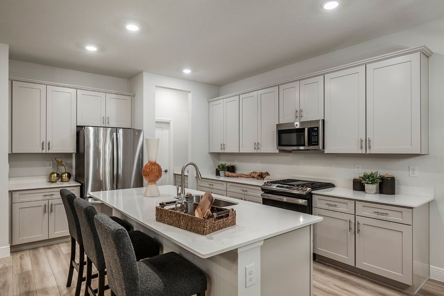 Representative furnished interior of a home built from the Coquina by Casa Fresca Homes in Mirada, San Antonio (Image 6).