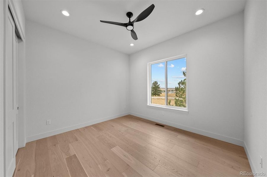 Main-level secondary bedroom.