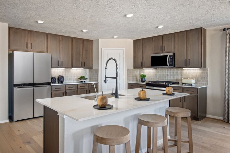 Representative furnished interior of a home built from the 2382 by KB Home in Madera Preserve, New Caney (Image 7). Representative furnished interior of a home built from the 2382 by KB Home in Madera Preserve, New Caney (Image 7).