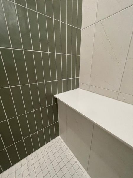 Bench Seat in Primary Walk-in Shower