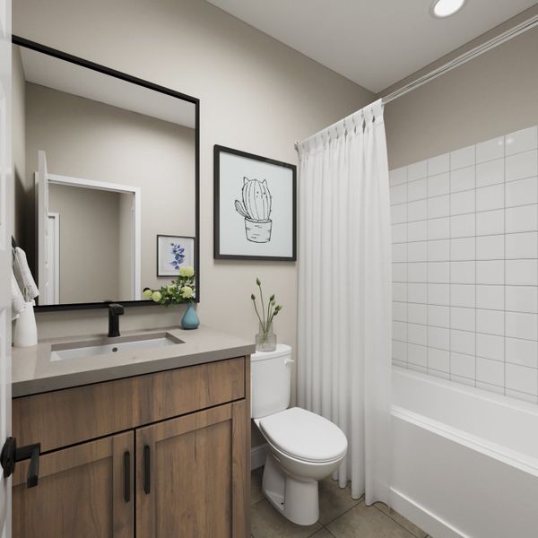 Furnished interior view inside a new home in Lake Bluff, Greeley (Image 13).