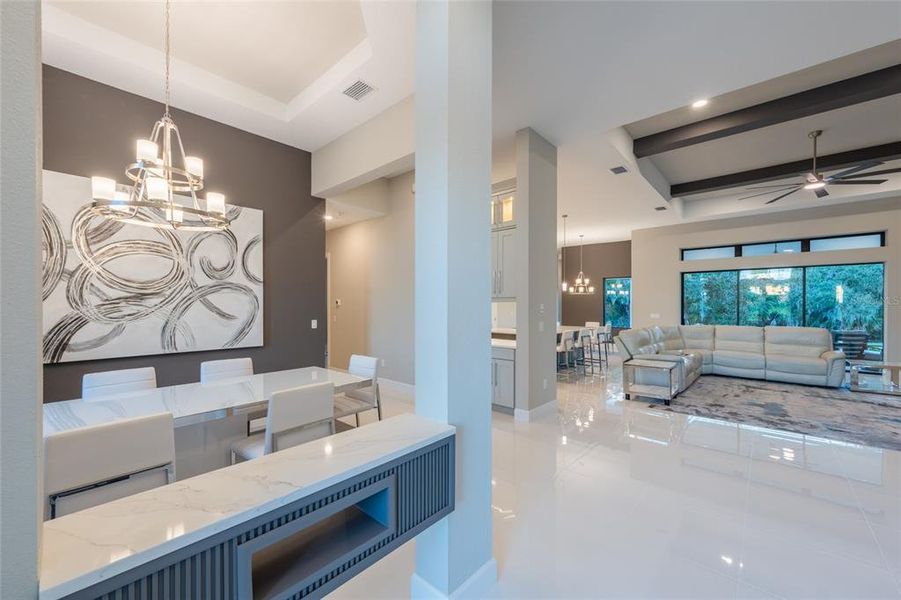 Furnished interior view inside a new home in , Sarasota (Image 17). Furnished interior view inside a new home in , Sarasota (Image 17).