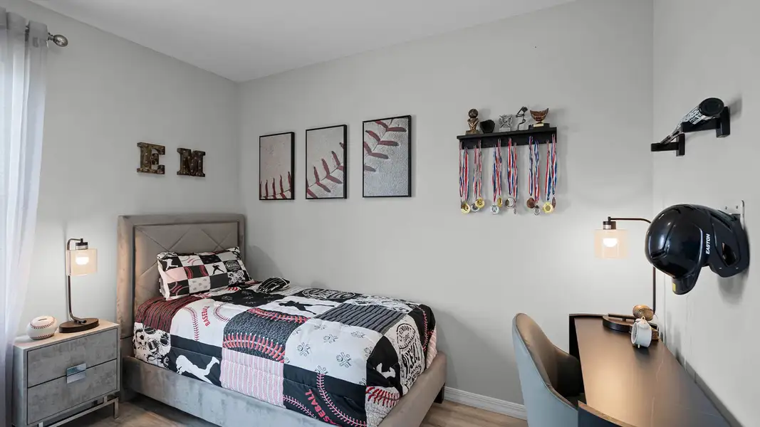 Furnished interior view inside a new home in Harmony at Lake Eloise, Winter Haven (Image 28).