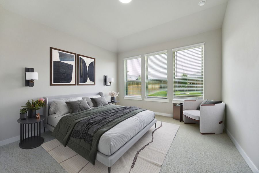 Primary Suite in the Mesquite home plan by Trophy Signature Homes – REPRESENTATIVE PHOTO Primary Suite in the Mesquite home plan by Trophy Signature Homes – REPRESENTATIVE PHOTO