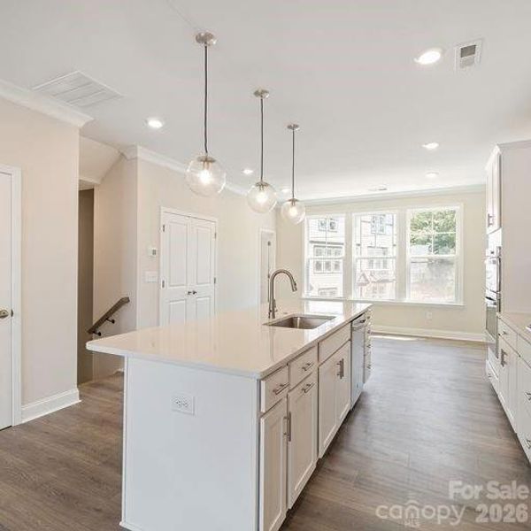 Furnished interior view inside a new home in , Charlotte (Image 8).