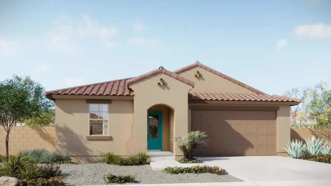Representative exterior photo of a completed home built from the Capri by Mattamy Homes in Covena Pointe, Tucson, AZ (Image 4).
