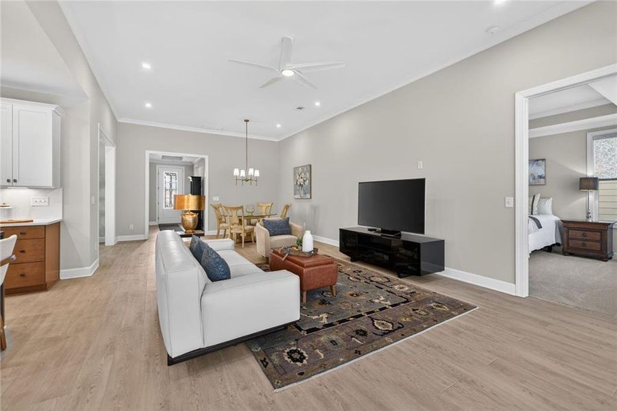 Furnished interior view inside a new home in , Hoschton (Image 8).