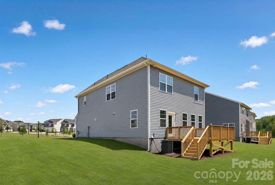 Exterior details and patio area of a home in Shannon Woods, Maiden (Image 18).