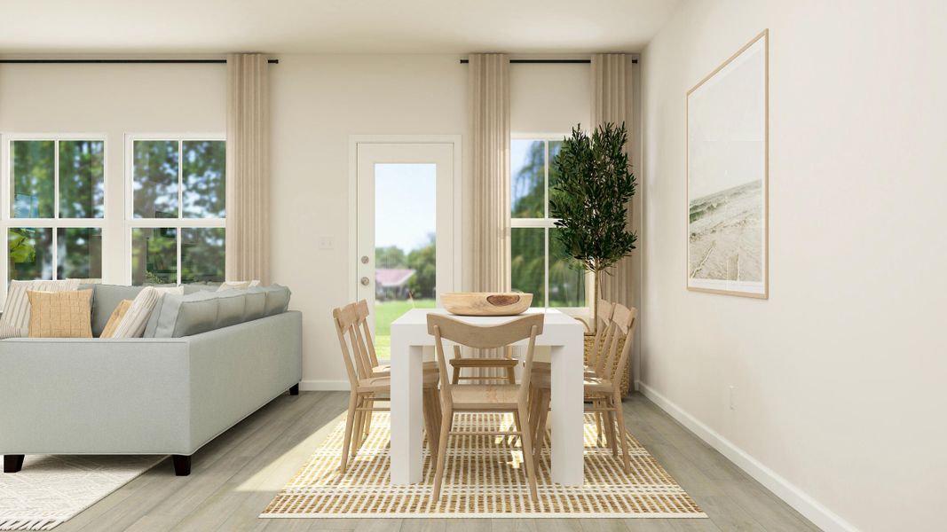 Furnished interior view inside a new home in Limehouse Farms, Summerville (Image 9).