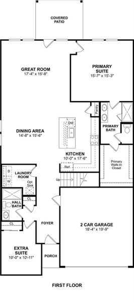 The Zambezi II floor plan by K. Hovnanian Homes. 1st Floor shown. *Prices, plans, dimensions, features, specifications, materials, and availability of homes or communities are subject to change without notice or obligation.