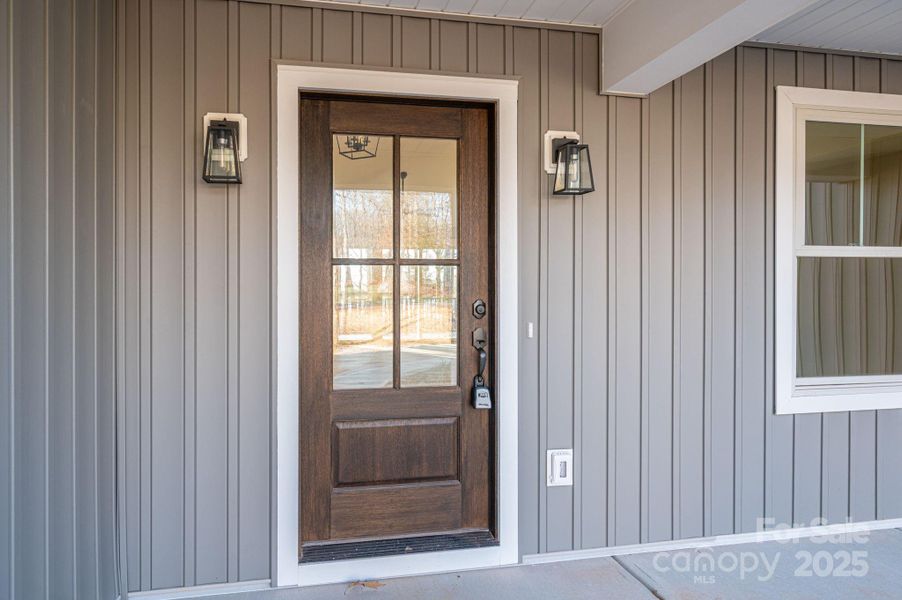 Exterior details and patio area of a home in , Newton (Image 23).