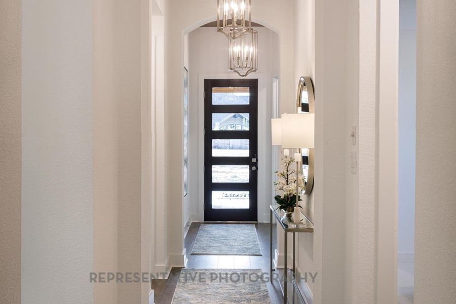 Furnished interior view inside a new home in Riceland: 50ft. lots, Mont Belvieu (Image 35).