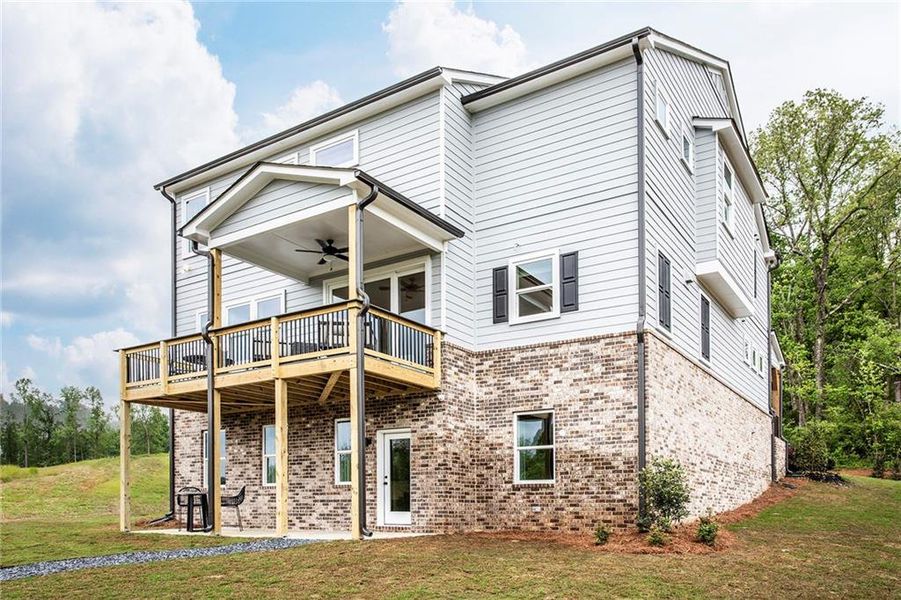 Exterior details and patio area of a home in Hopewell Reserve, Cumming (Image 29). Exterior details and patio area of a home in Hopewell Reserve, Cumming (Image 29).