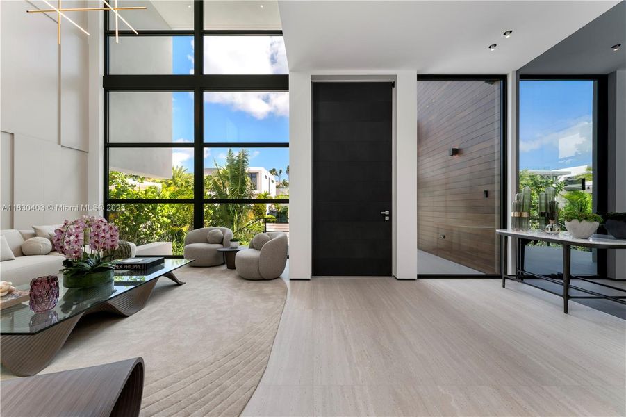 Furnished interior view inside a new home in , Miami Beach (Image 8).