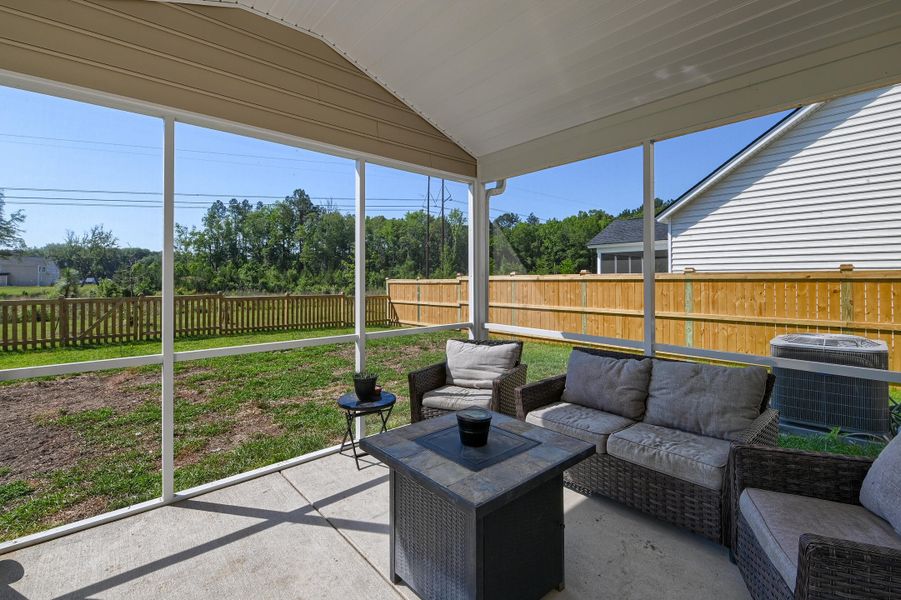Exterior details and patio area of a home in Heron's Walk at Summers Corner, Summerville (Image 28).